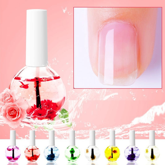 Nail Beauty Dried Flowers Nutrition Nail Treatment Oil