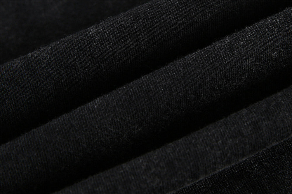 Dark Style Distressed Letter Print Short-sleeve Men