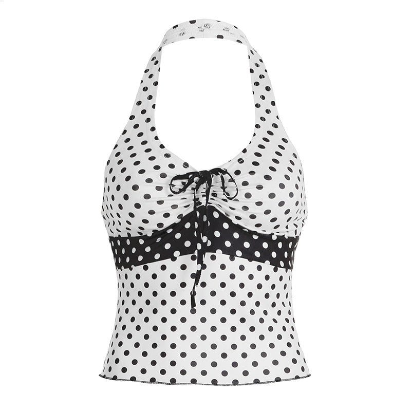 European And American Polka Dot Element Hot Girl Vest
