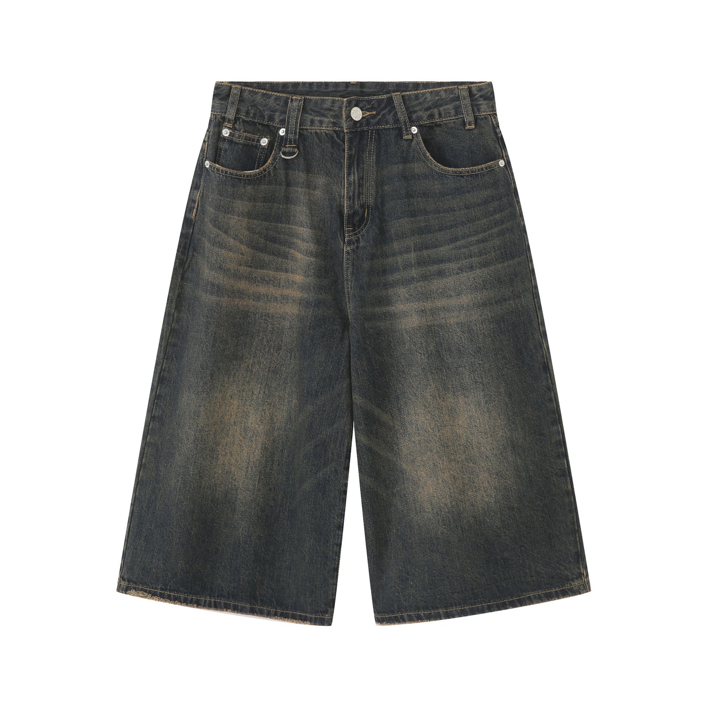All-matching Loose Wide Leg Straight Cropped Pants