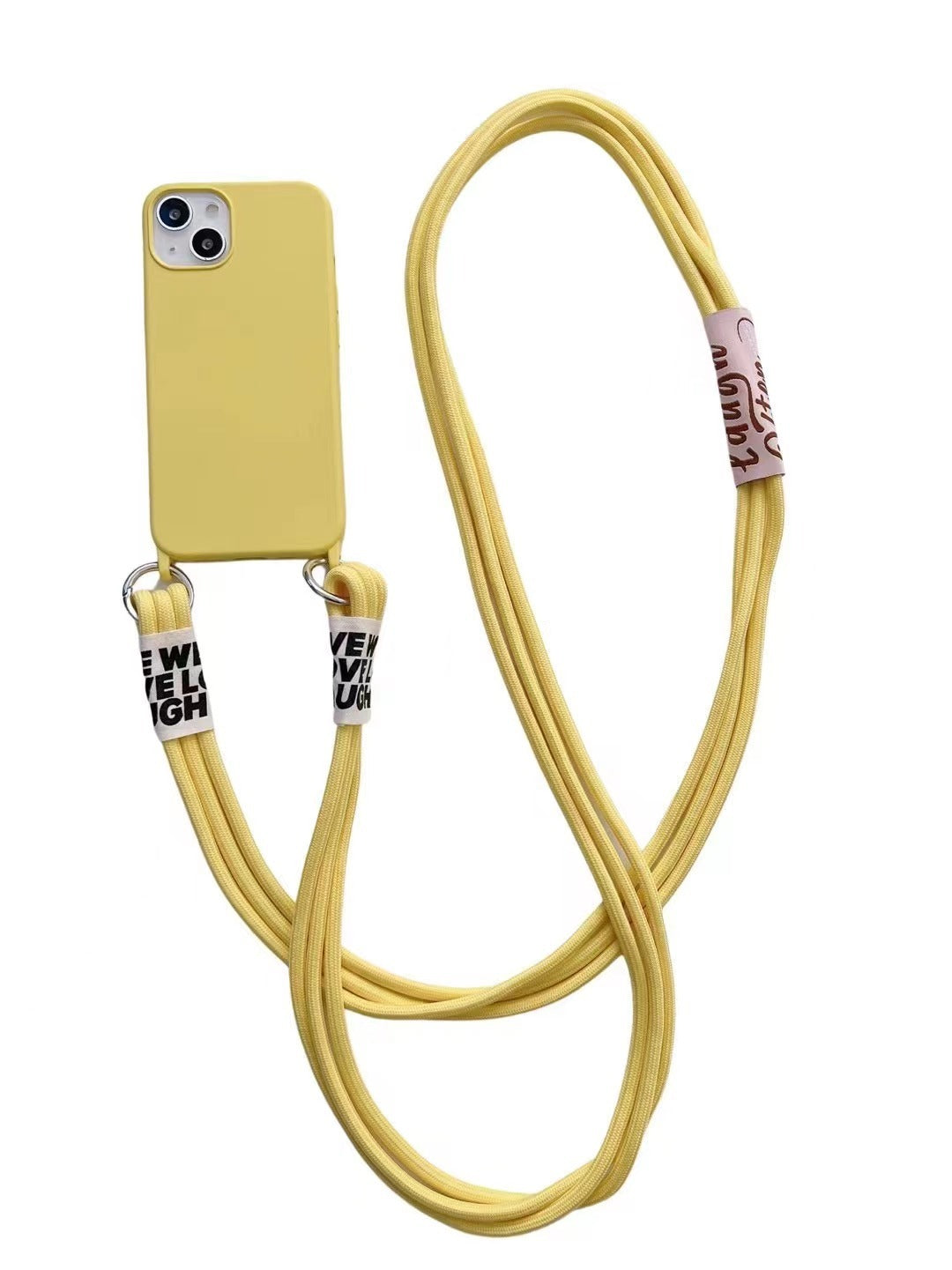 Long Diagonal Strap Liquid Silicone Phone Case