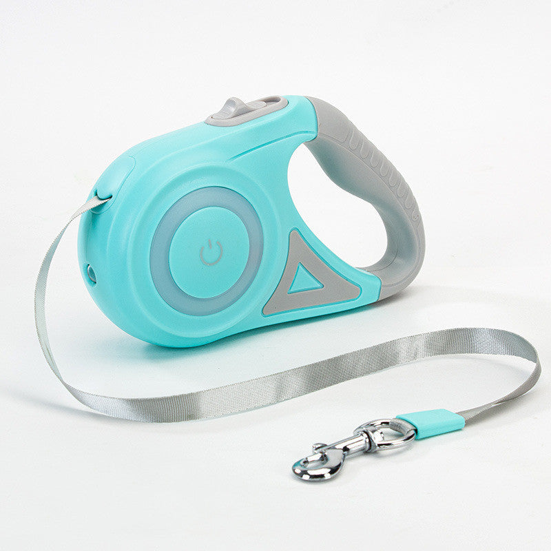 Dog Leash Retractable Leash And Dog Collar Spotlight Automatic Pet Dog Cat Traction Rope For Small Medium Dogs