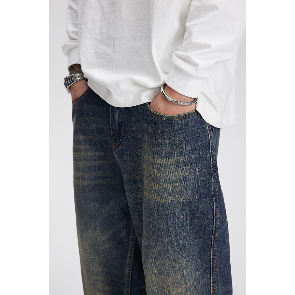 All-match Loose Straight Jeans For Men