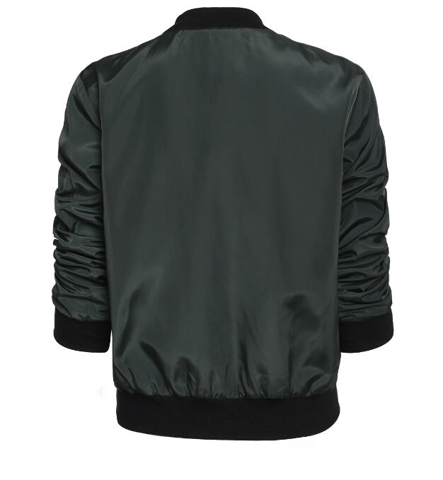 Solid Color Short Stand Collar Small Jacket Casual Zipper Jacket