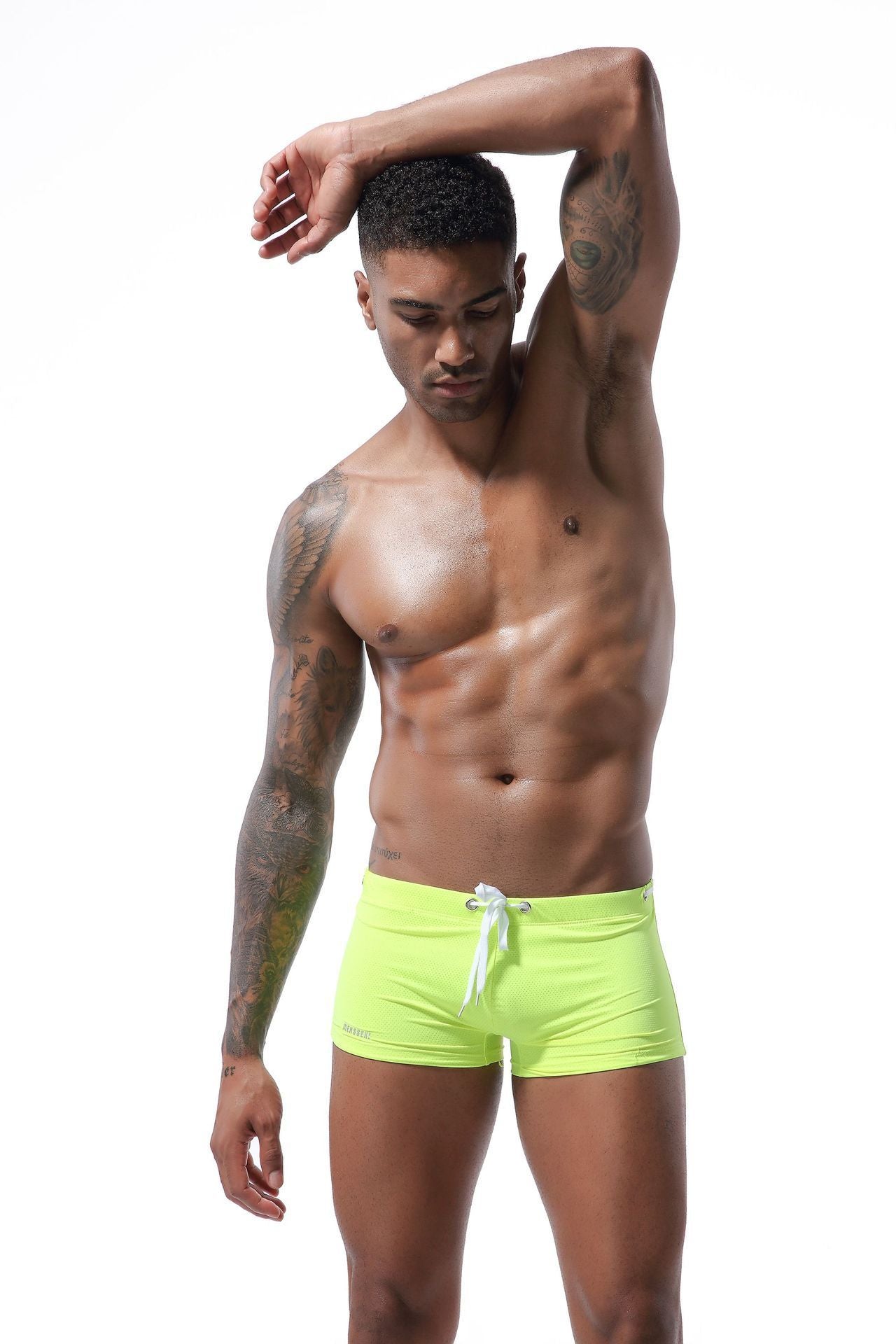 Low Waist Boxer Swimming Trunks Wholesale Men's Swimming Trunks