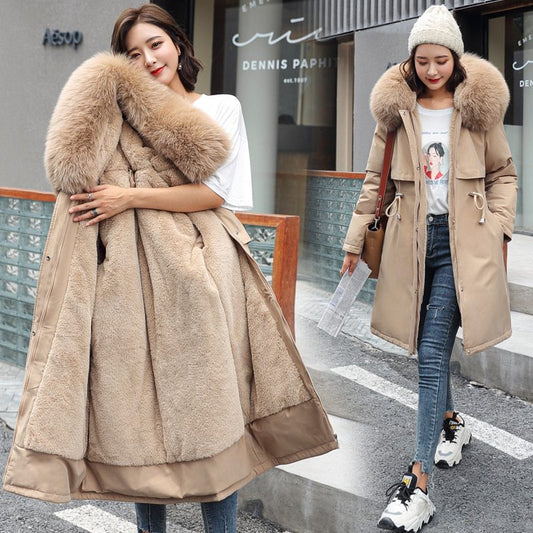 Ladies mid-length down padded jacket