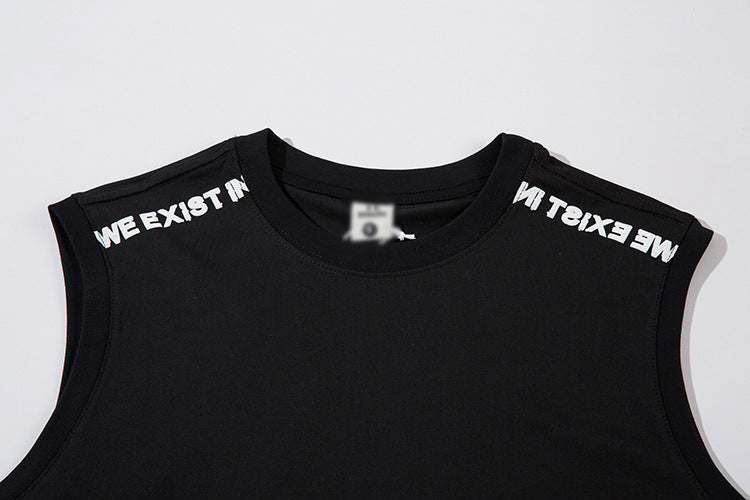 Fashion English Lettered Casual Vest For Men