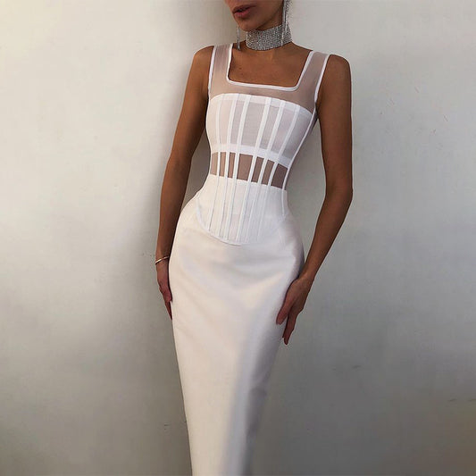 Temperament Women's Dress With Waistless Slim Fit Buttocks