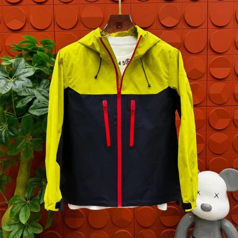 Men's Fashion Outdoor Windproof Shell Jacket Hooded Sports Jacket