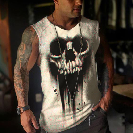 European Hip Hop Series 3D Digital Printing Street Men's Short Sleeve