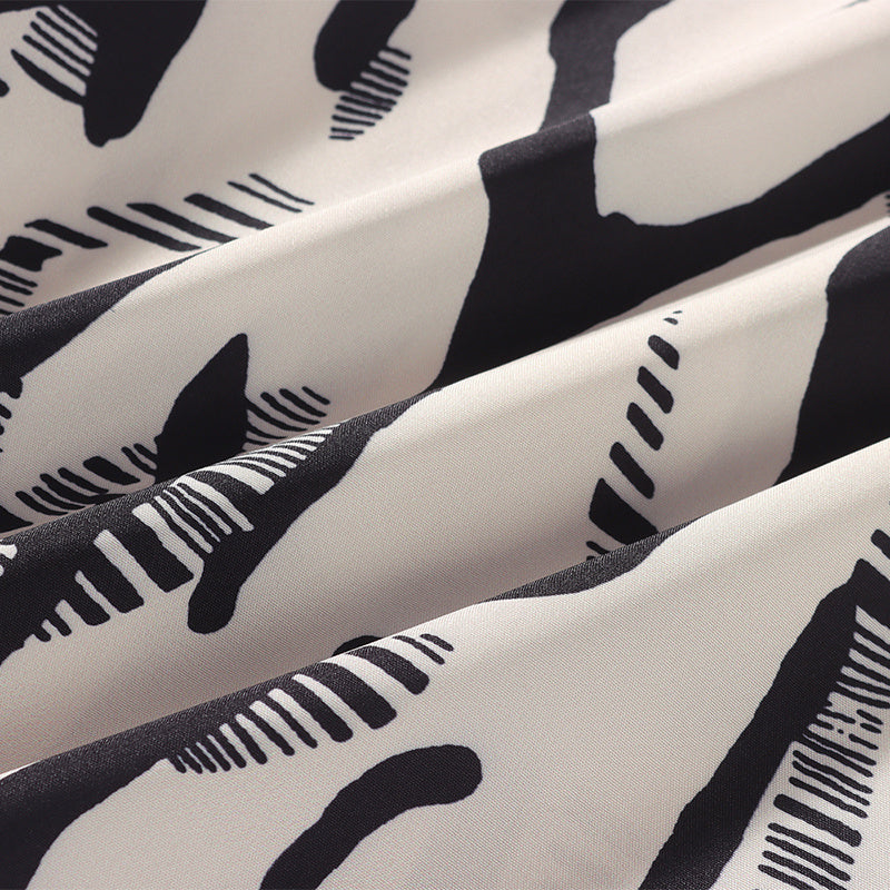 Beach Full Of Printed Pu Handsome Thin Shirt Men