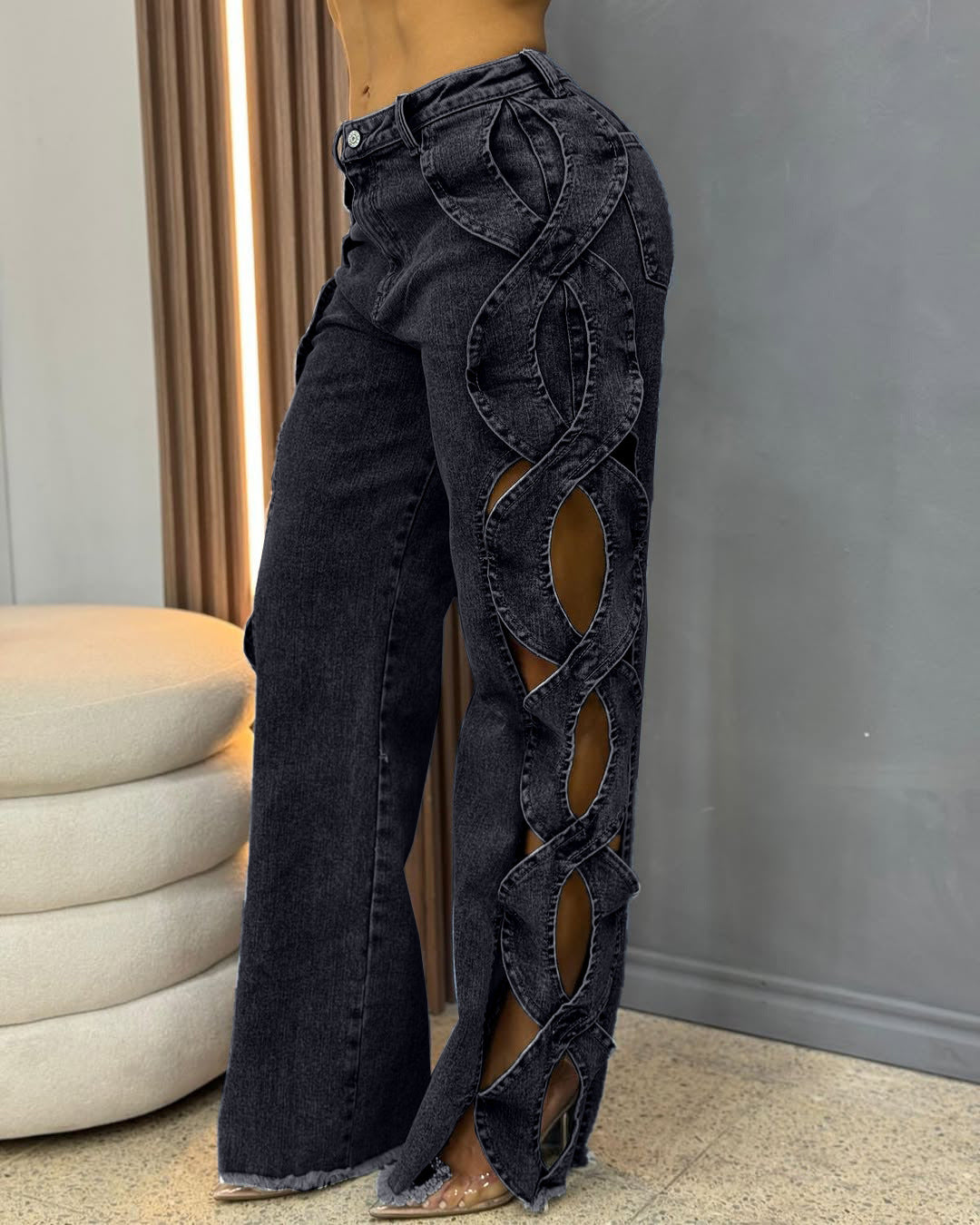 Women's Side Hollow S Line Denim