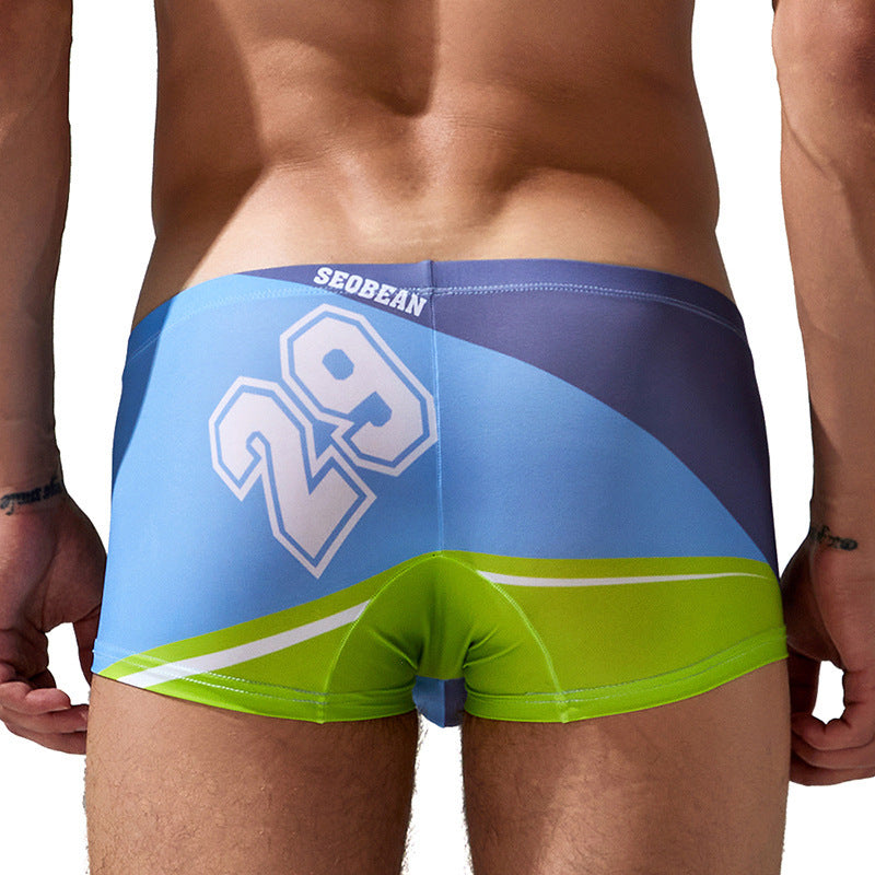 Men's Briefs Ice Silk Ultra-thin Printed