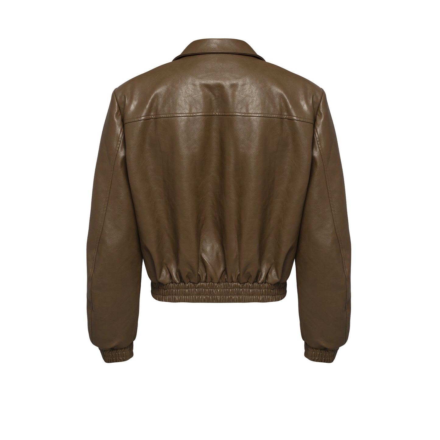 Short Multi-pocket Profile Design Spring And Autumn Leather Jacket Men's Loose Leisure Short Coat