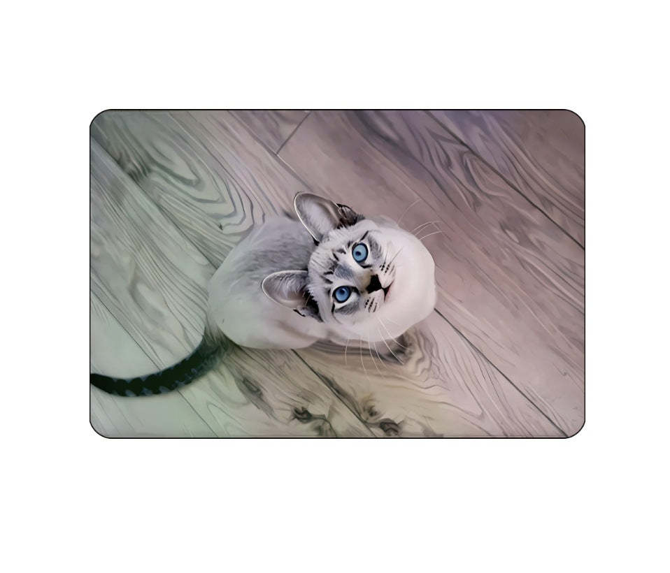 Cartoon Crystal Velvet Floor Mat Home