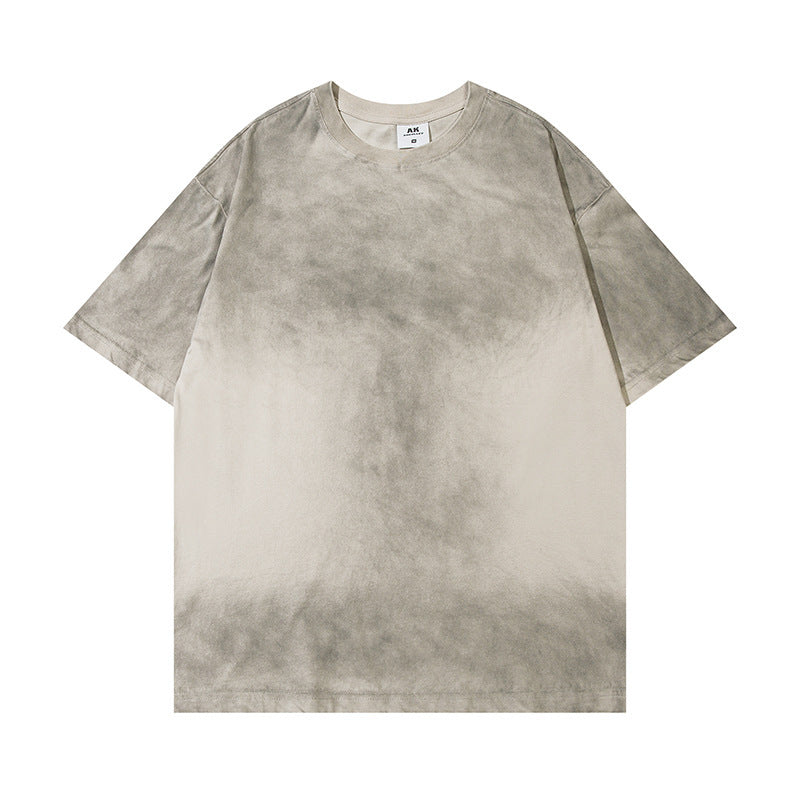 Wash Distressed Dirty Short Sleeve