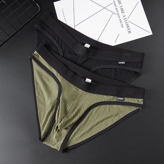 Men's Thread Fabric Comfortable Breathable Briefs