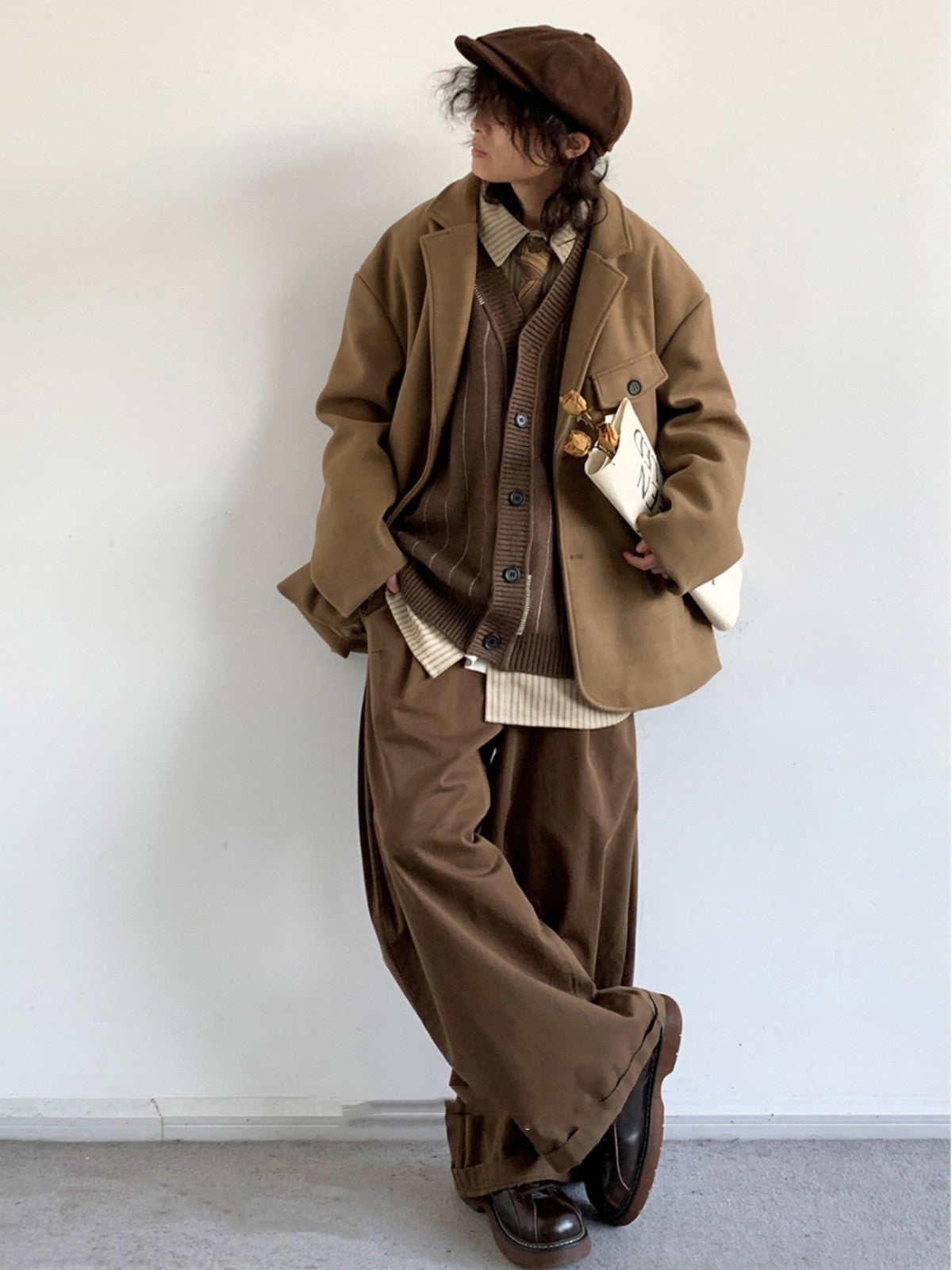 Men And Women College Style Loose Trendy Casual Jacket