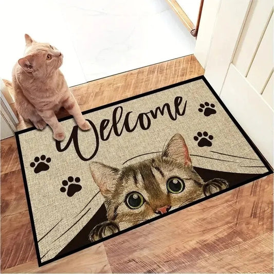 Cartoon Crystal Velvet Floor Mat Home
