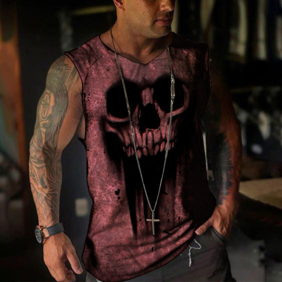 European Hip Hop Series 3D Digital Printing Street Men's Short Sleeve