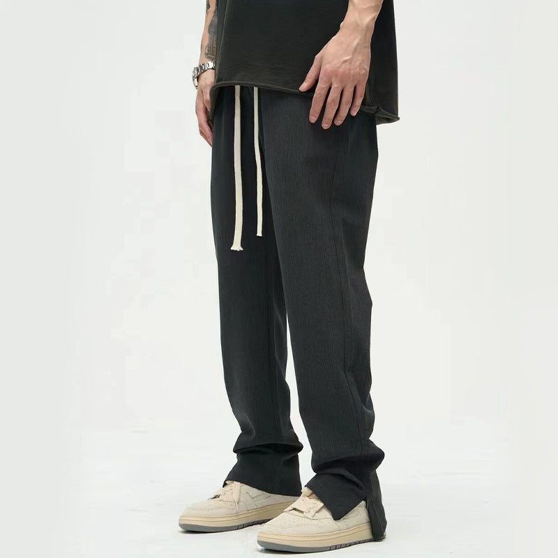 All-match Small Zipper Casual Pants Men's Fashion