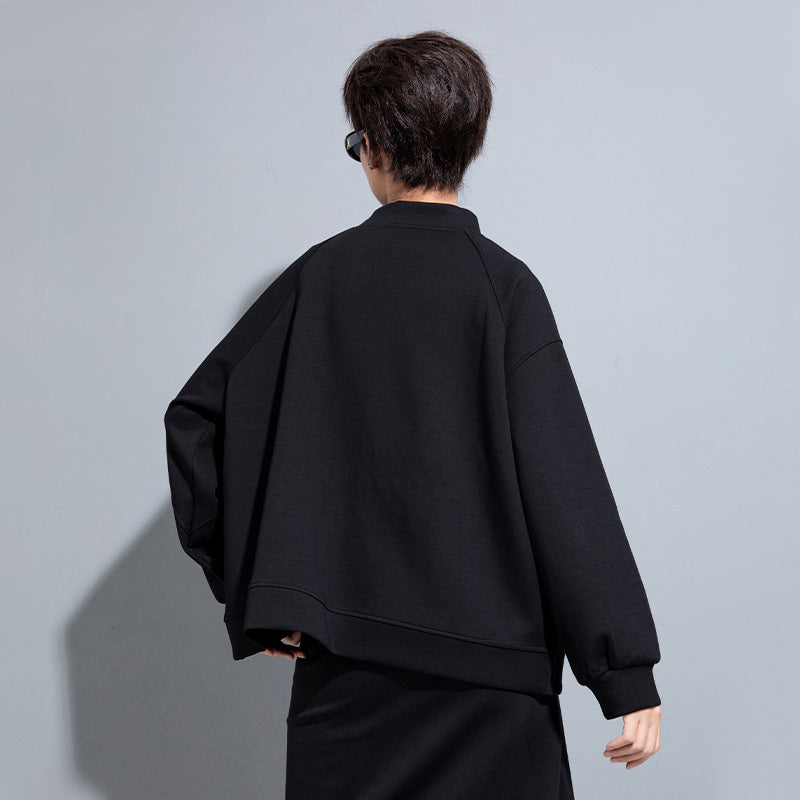 Spring And Autumn Casual Short Coat Irregular With Personality