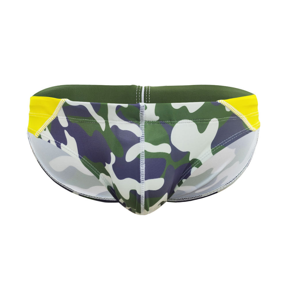 Men's Fitted Drainage Low Waist Swim Briefs