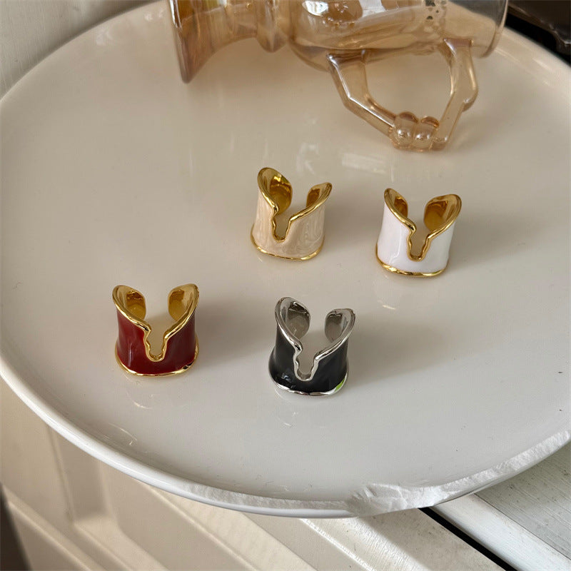 Irregular Wide Version Stacked Ring
