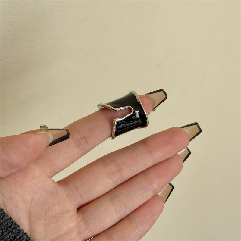 Irregular Wide Version Stacked Ring