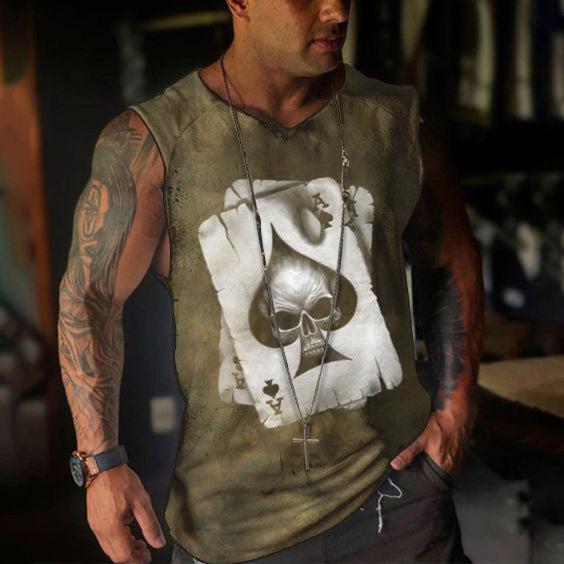 European Hip Hop Series 3D Digital Printing Street Men's Short Sleeve