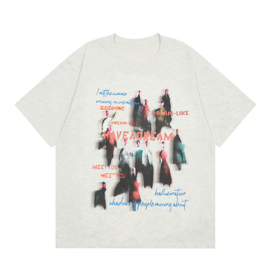 Creative Fashion Printed Short Sleeve Men
