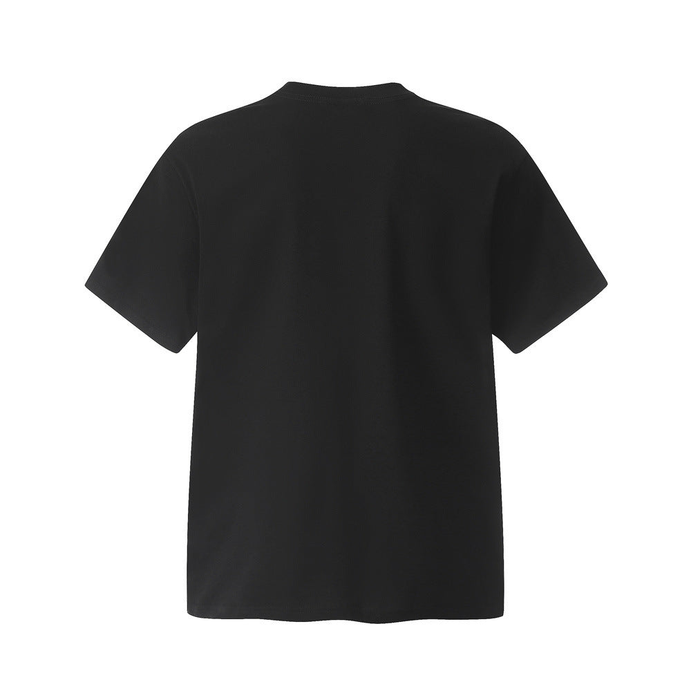 Hand-painted Printed Puppy Short Sleeve Men