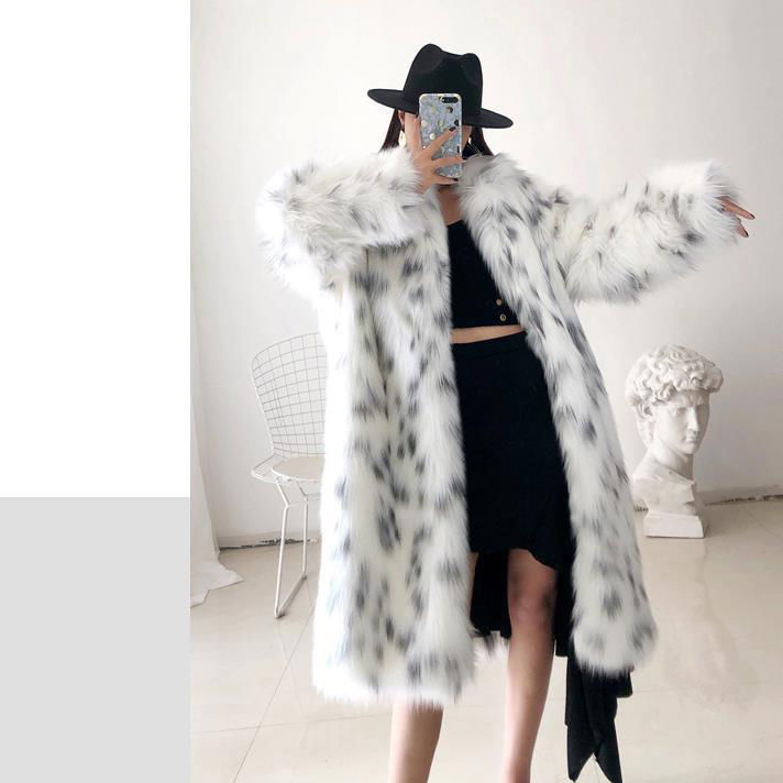 Spotted Long Sleeved Fox Coat