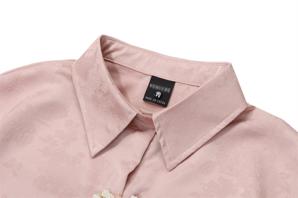 Fashion Cardigan Short Sleeve Shirt For Men