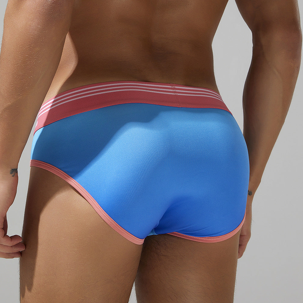 Men's Triangle Gradient Printing Ice Silk Leggings