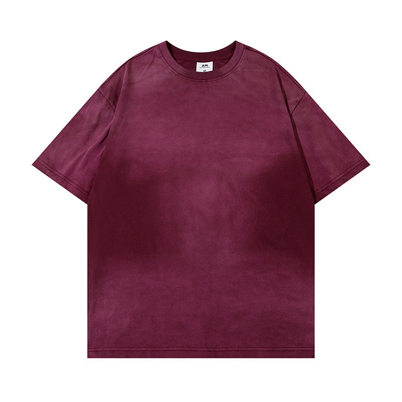 Wash Distressed Dirty Short Sleeve
