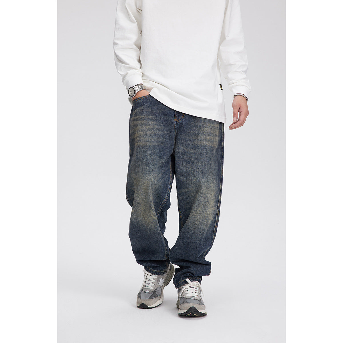 All-match Loose Straight Jeans For Men