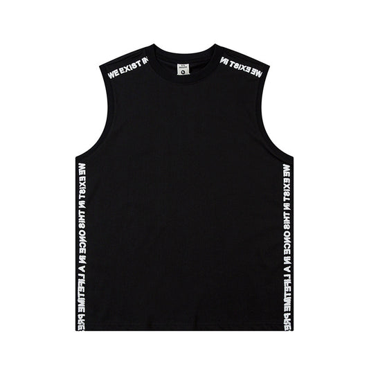 Fashion English Lettered Casual Vest For Men