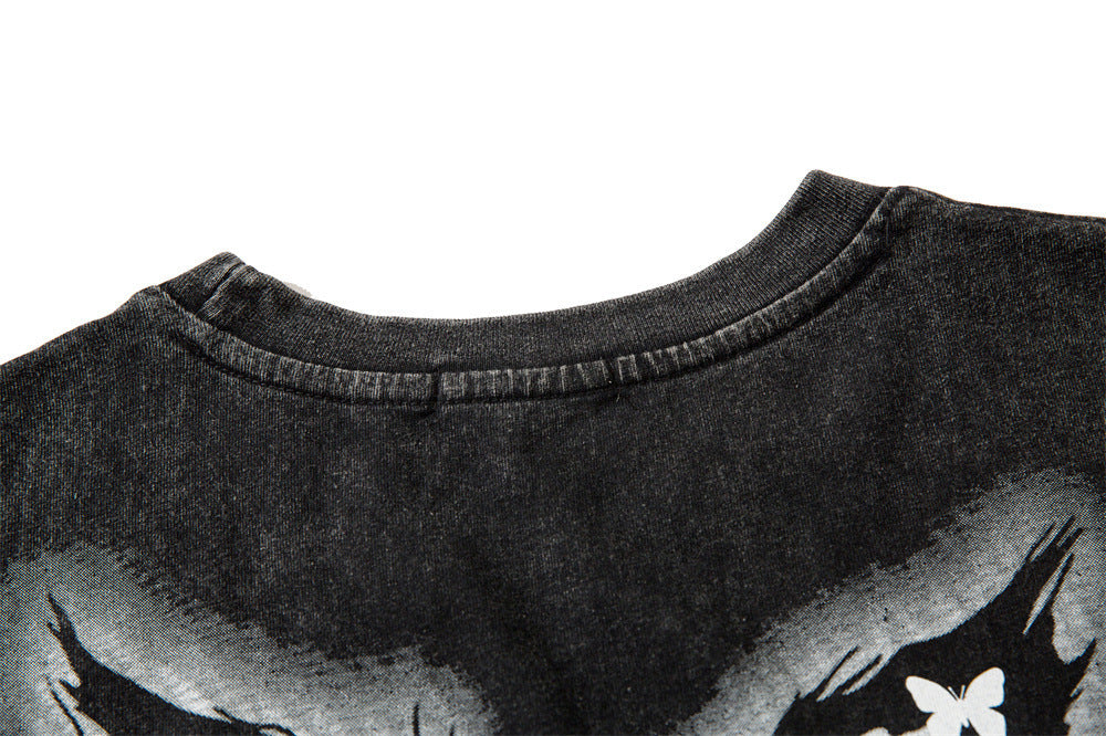 Butterfly Make Old Ripped Loose Vest For Men