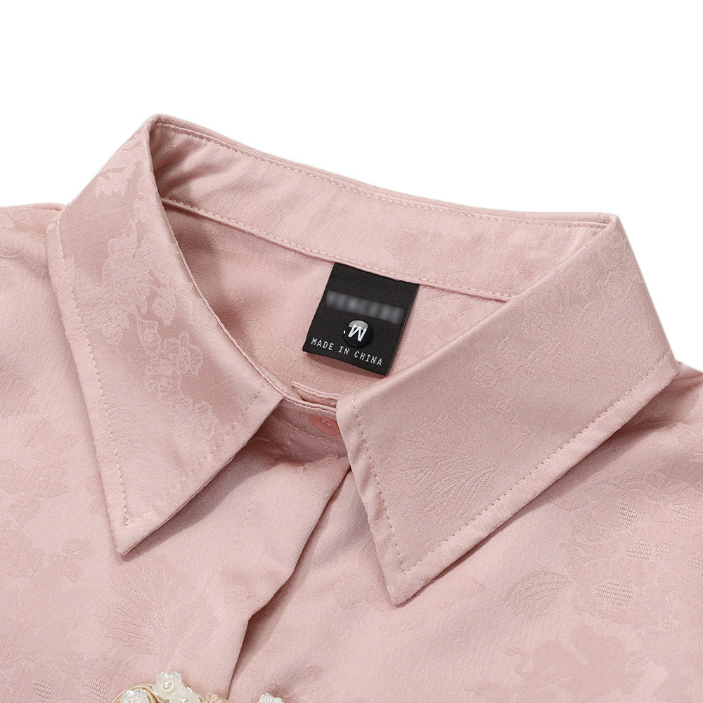 Fashion Cardigan Short Sleeve Shirt For Men