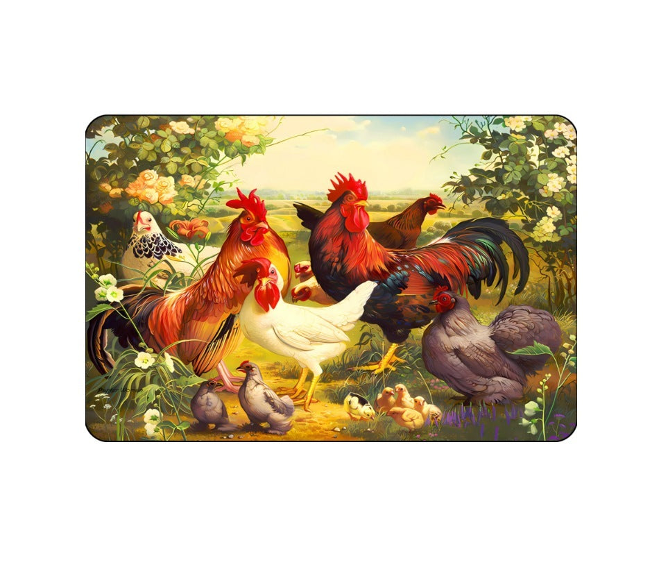 Cartoon Crystal Velvet Floor Mat Home