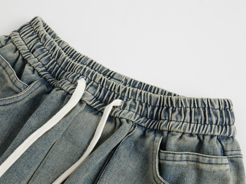 Fashion Straight Denim Pants Men And Women