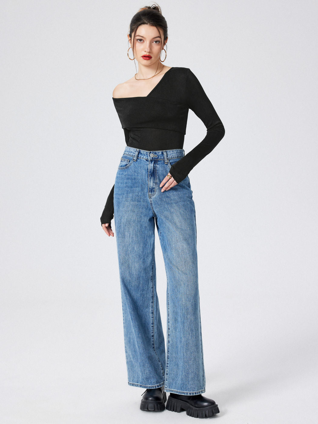 Women's Sexy Slim -body Exposed Long -sleeved Long -sleeved Cross Wrap V -neck Tattoo Knitted Jacket