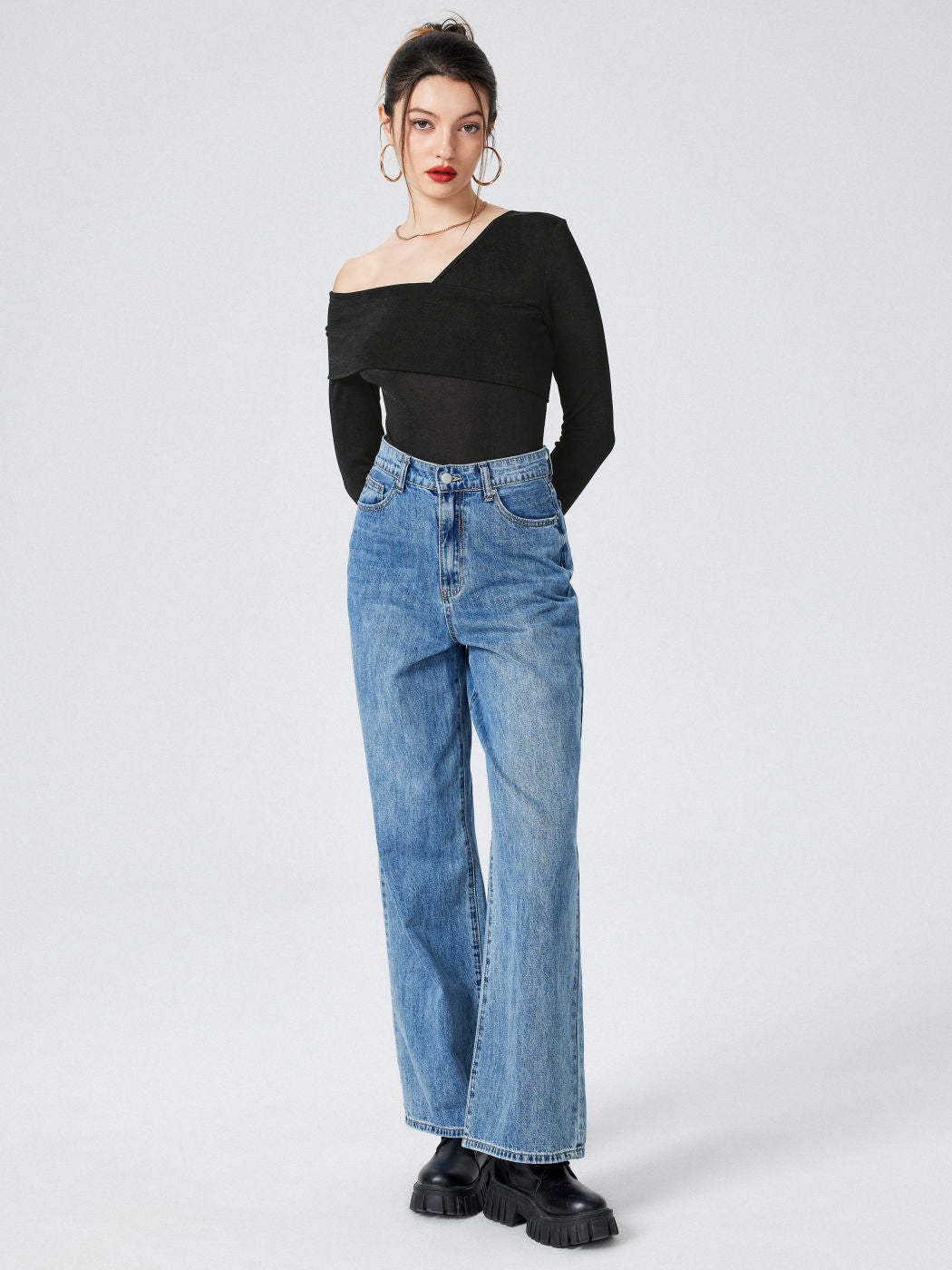 Women's Sexy Slim -body Exposed Long -sleeved Long -sleeved Cross Wrap V -neck Tattoo Knitted Jacket