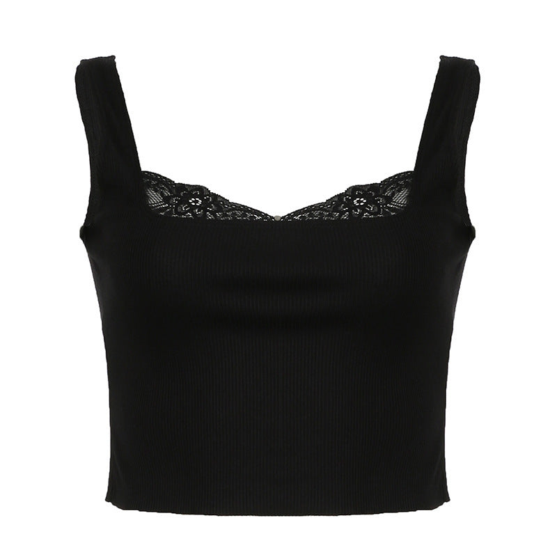 Solid Color Hot Girl Spaghetti-strap Camisole Top
