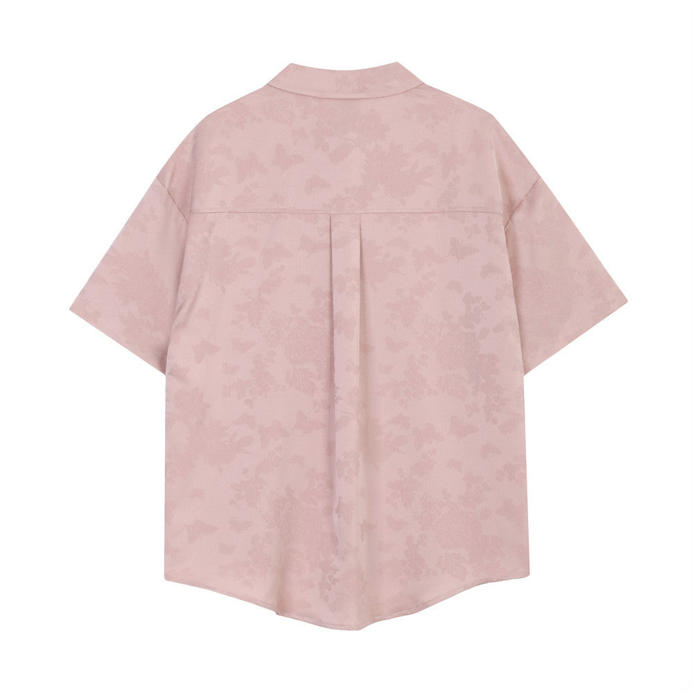 Fashion Cardigan Short Sleeve Shirt For Men