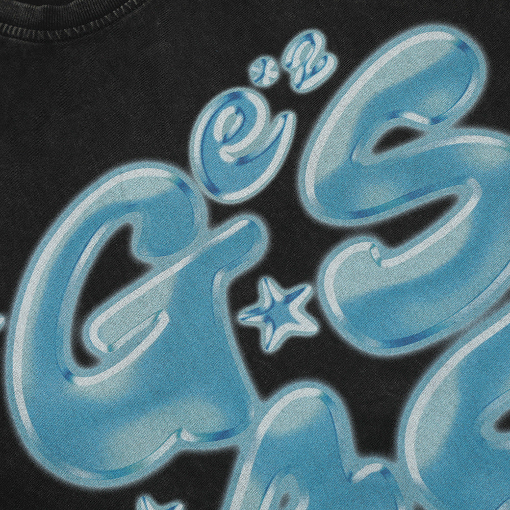 Creative Letters Printed Cotton Short Sleeve Men