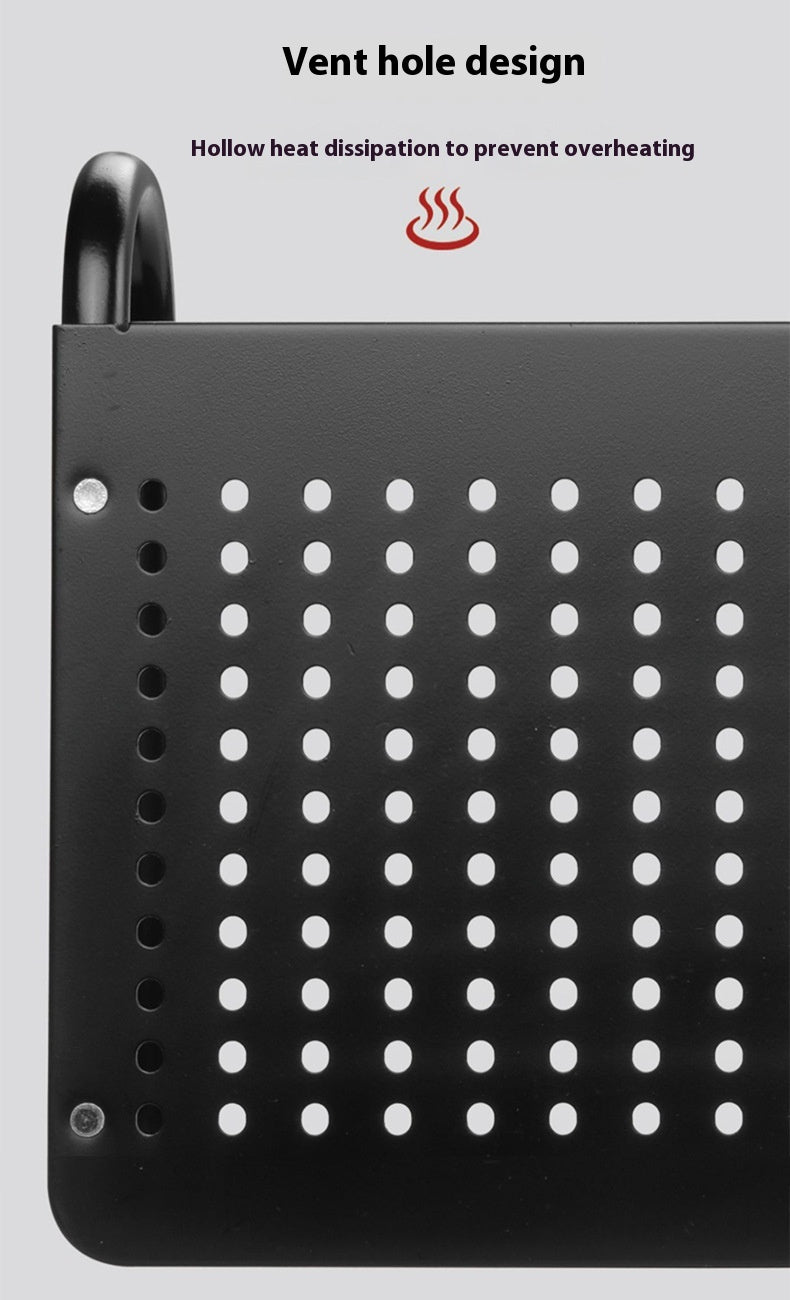 Elevated Laptop Desktop Base Storage Rack