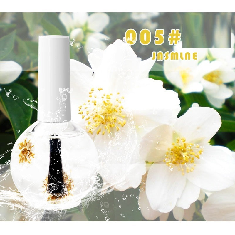 Nail Beauty Dried Flowers Nutrition Nail Treatment Oil