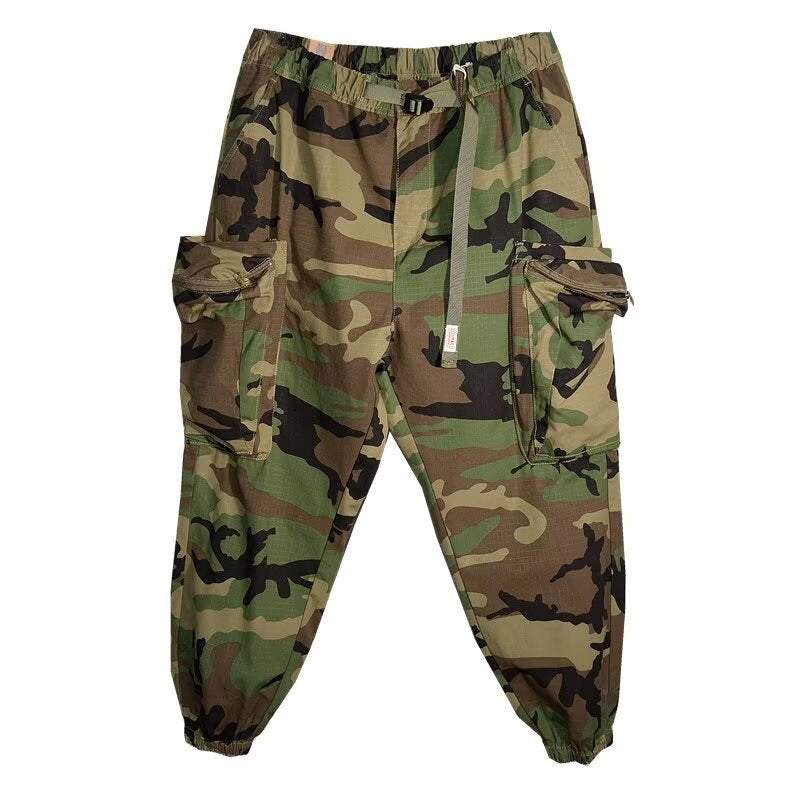 Retro High Street Camouflage Men Casual Working Pants